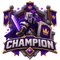 Het Champion-embleem van DeSMP Lifesteal